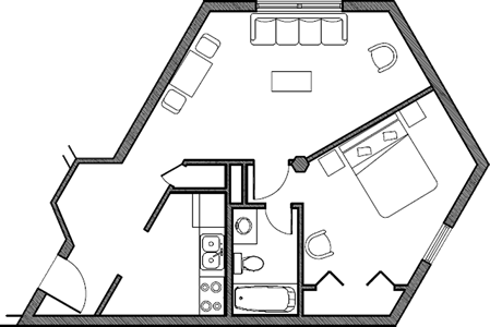 D - One Bedroom / One Bath*